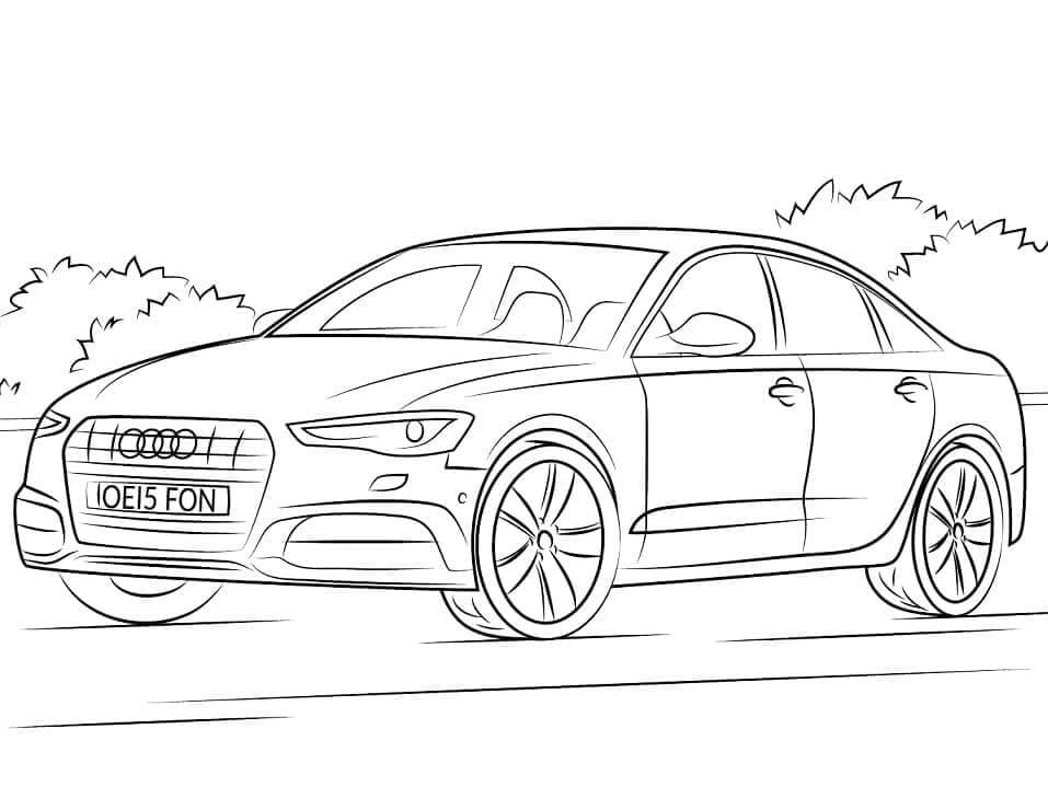 Stampabile Audi Omaggio da colorare