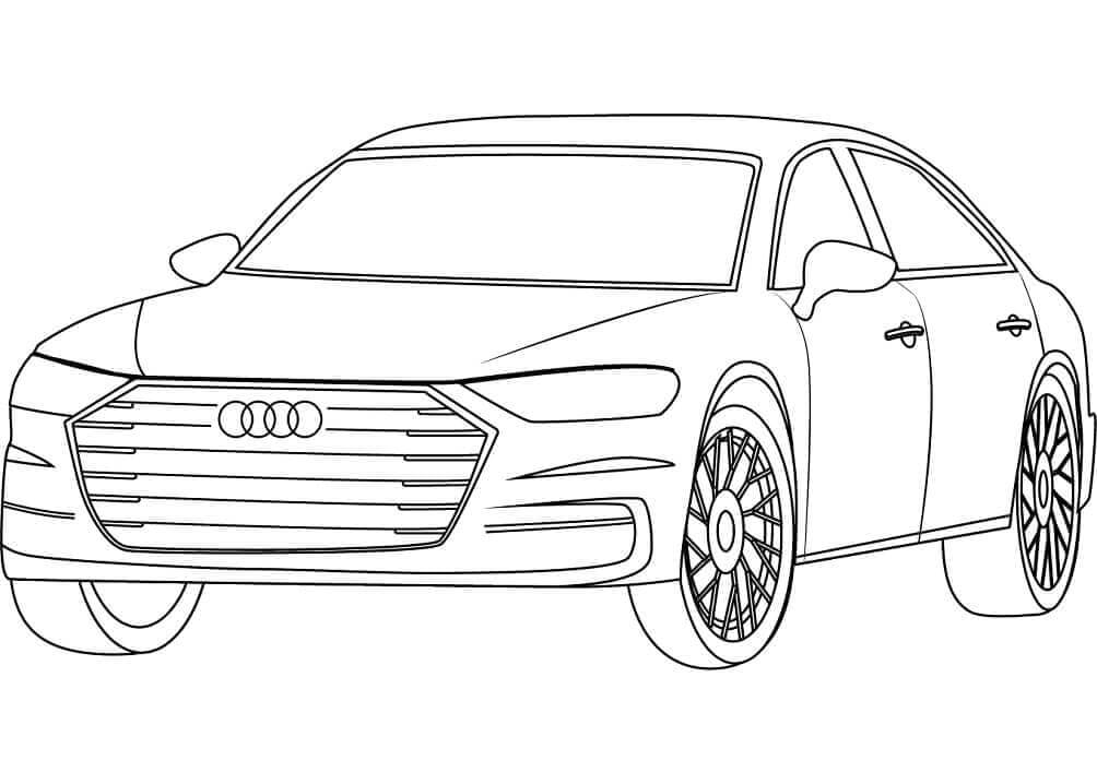 Stampabile Gratis Audi da colorare
