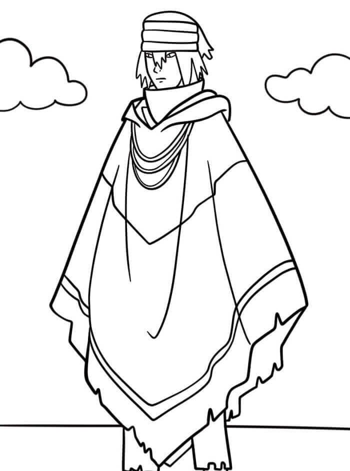 Stampabile Gratis Sasuke da colorare