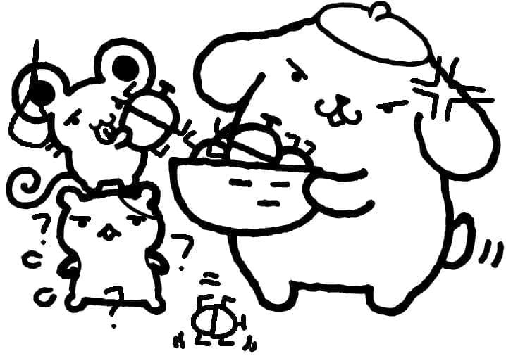 Stampabile Pompompurin Omaggio da colorare