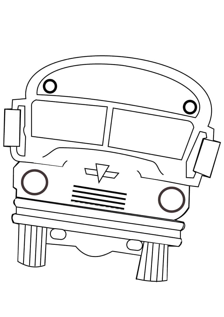 Stampabile Scuolabus Omaggio da colorare