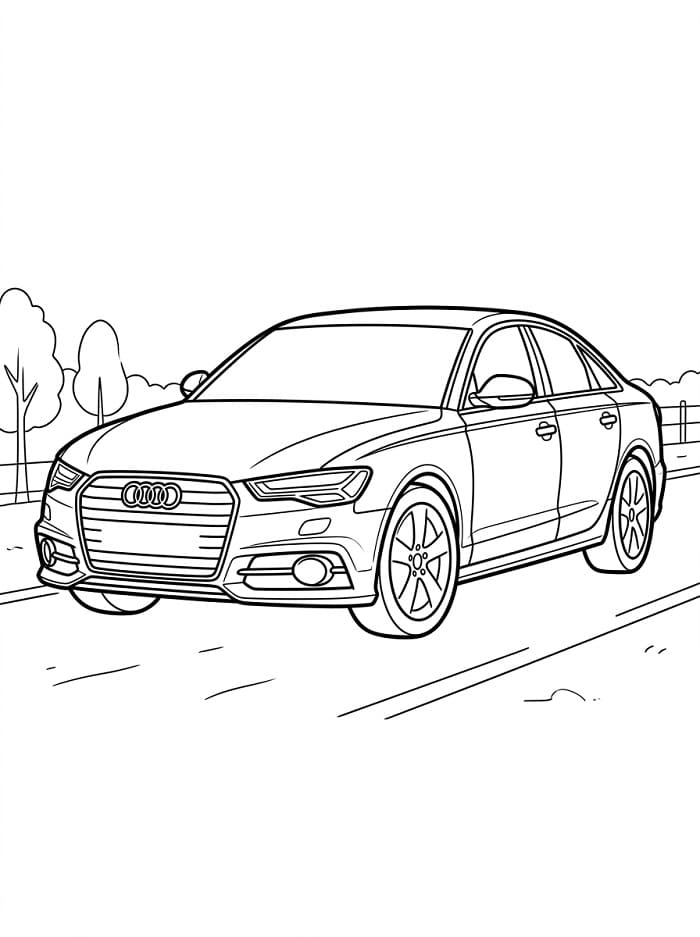 Audi da colorare