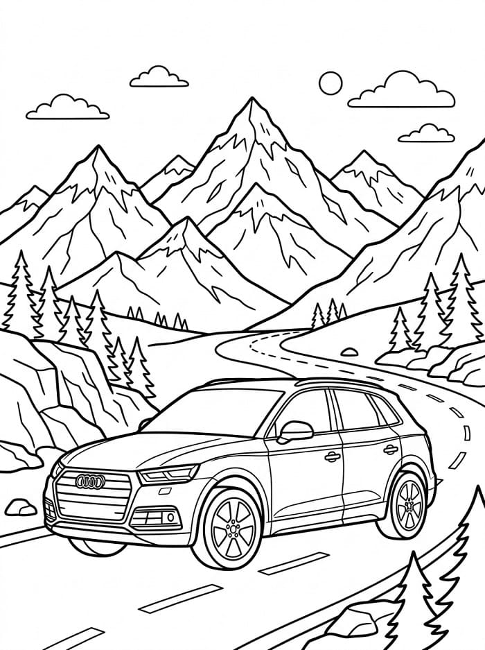 Un Audi da colorare