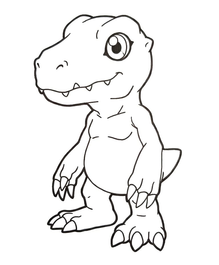 Agumon Digimon da colorare