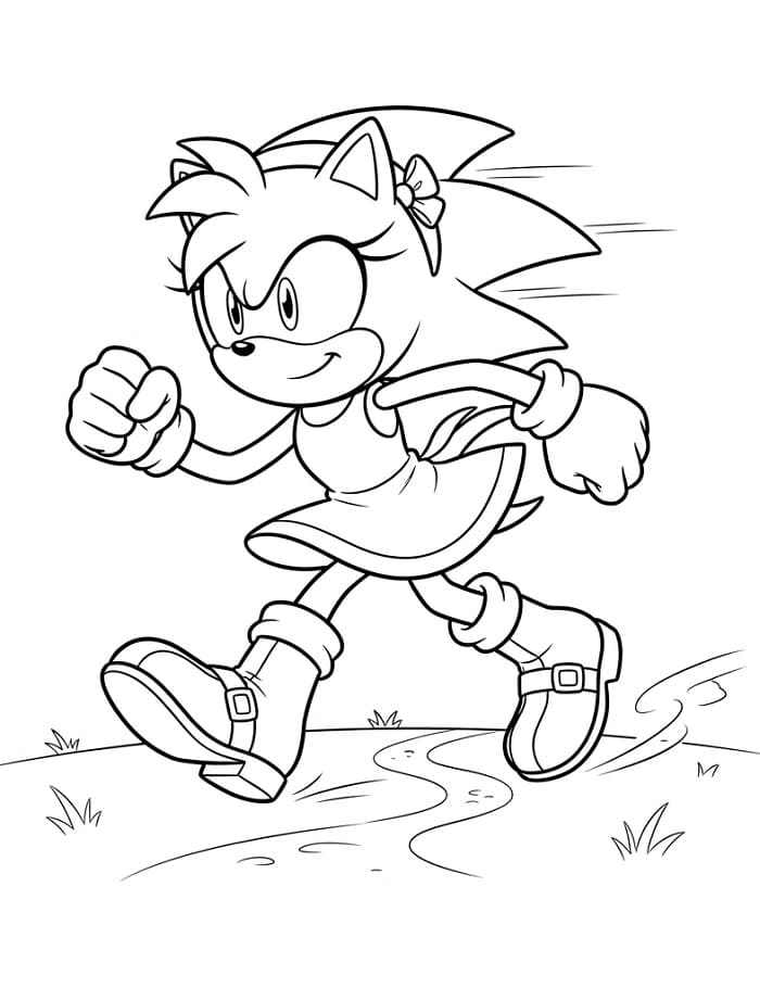 Amy Rose Figa da colorare