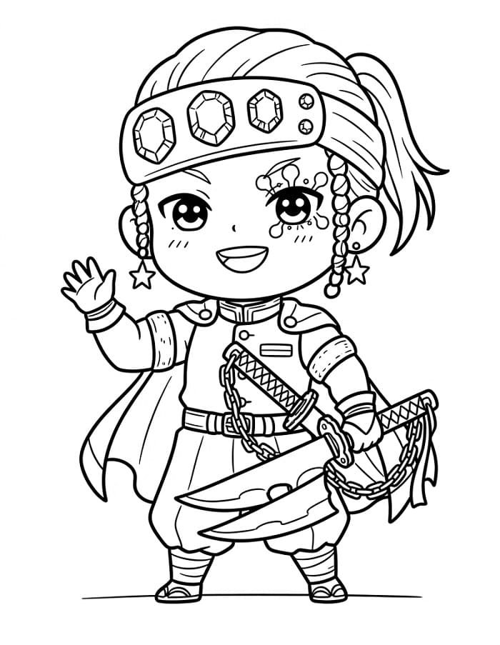 Carino Tengen Uzui da colorare