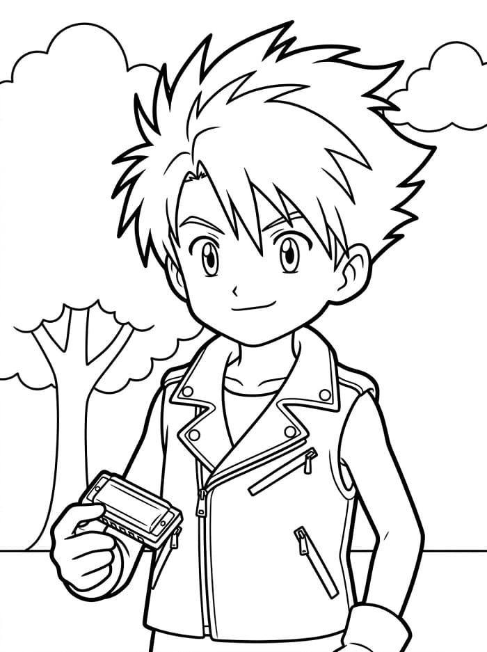 Digimon Ishida Yamato da colorare