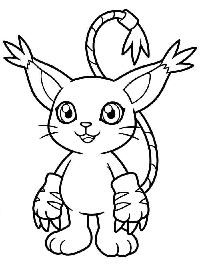 Digimon Tailmon da colorare