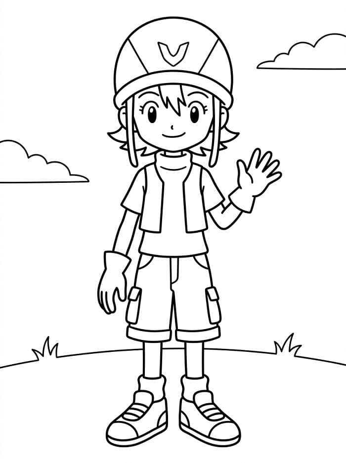 Digimon Takenouchi Sora da colorare