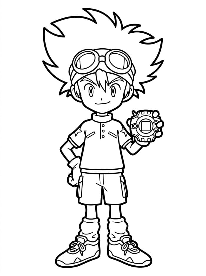Digimon Yagami Taichi da colorare