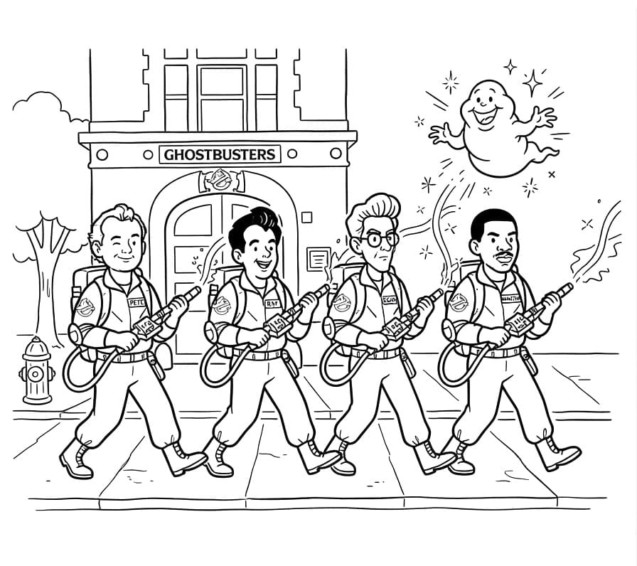 Film Ghostbusters da colorare