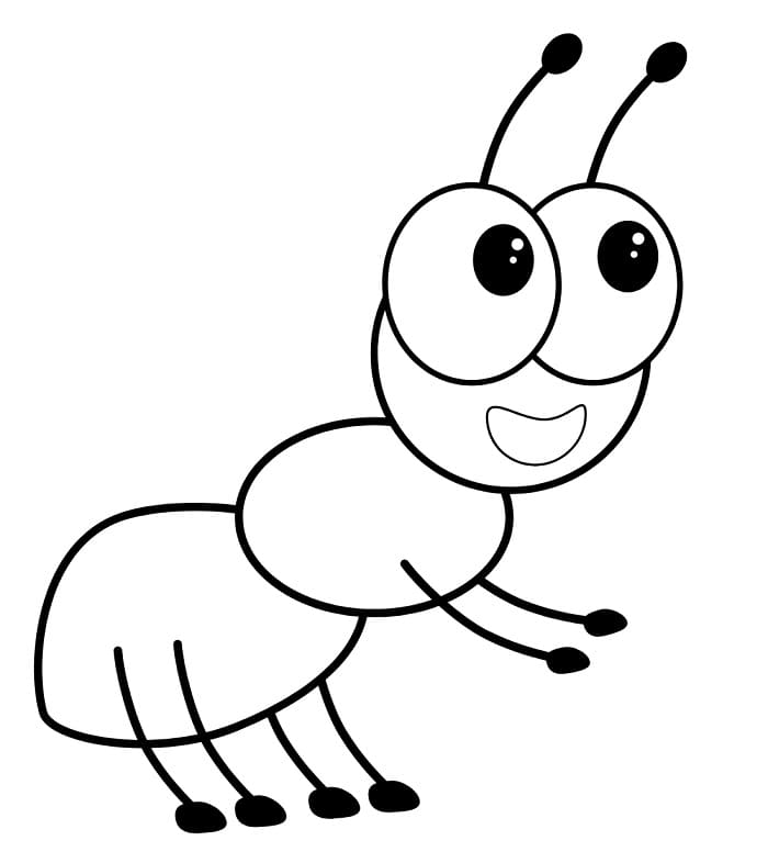 Formica Gratis per Bambini da colorare