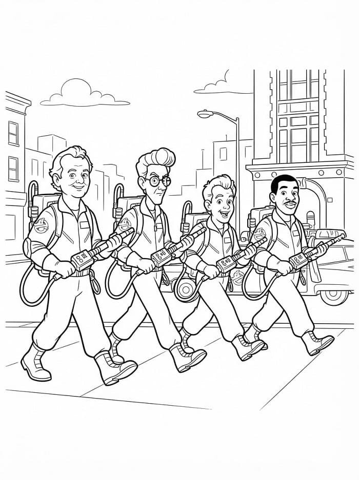 Ghostbusters Animato da colorare