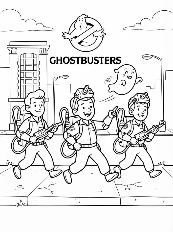 Ghostbusters Carino da colorare