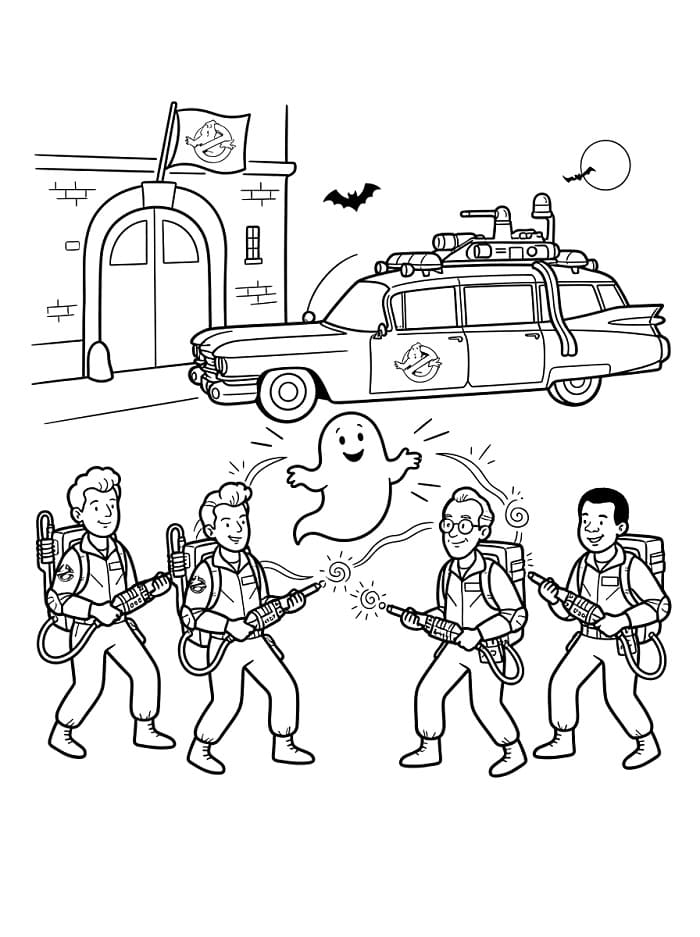 Ghostbusters Cartone Animato da colorare