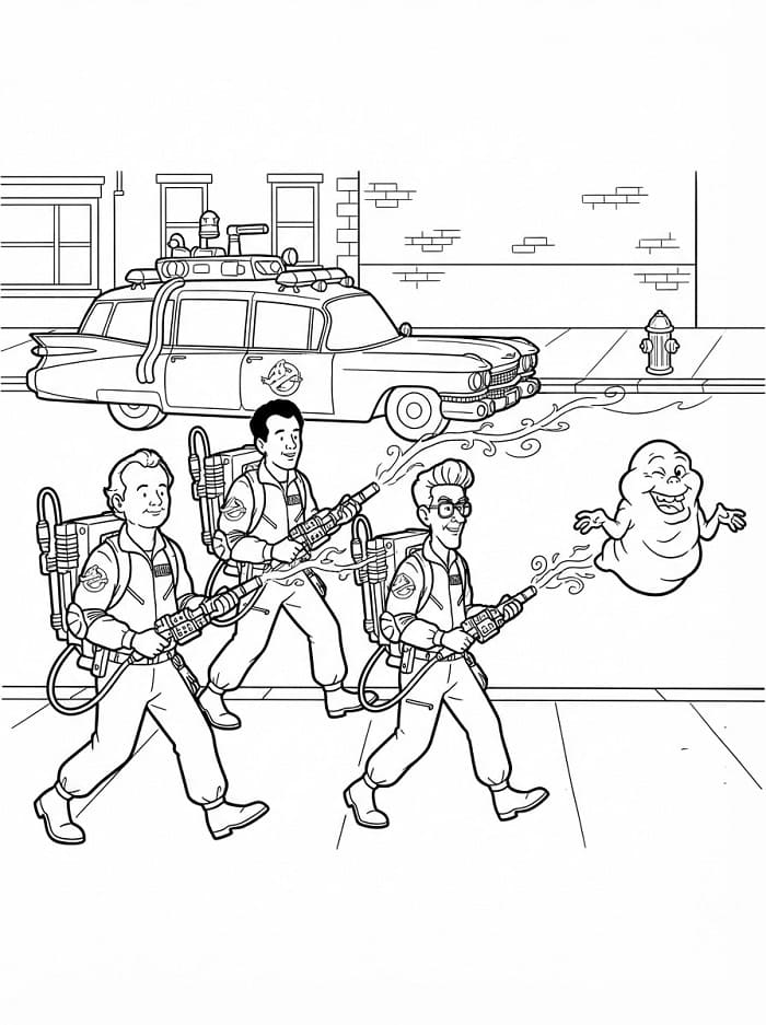 Ghostbusters Divertente da colorare