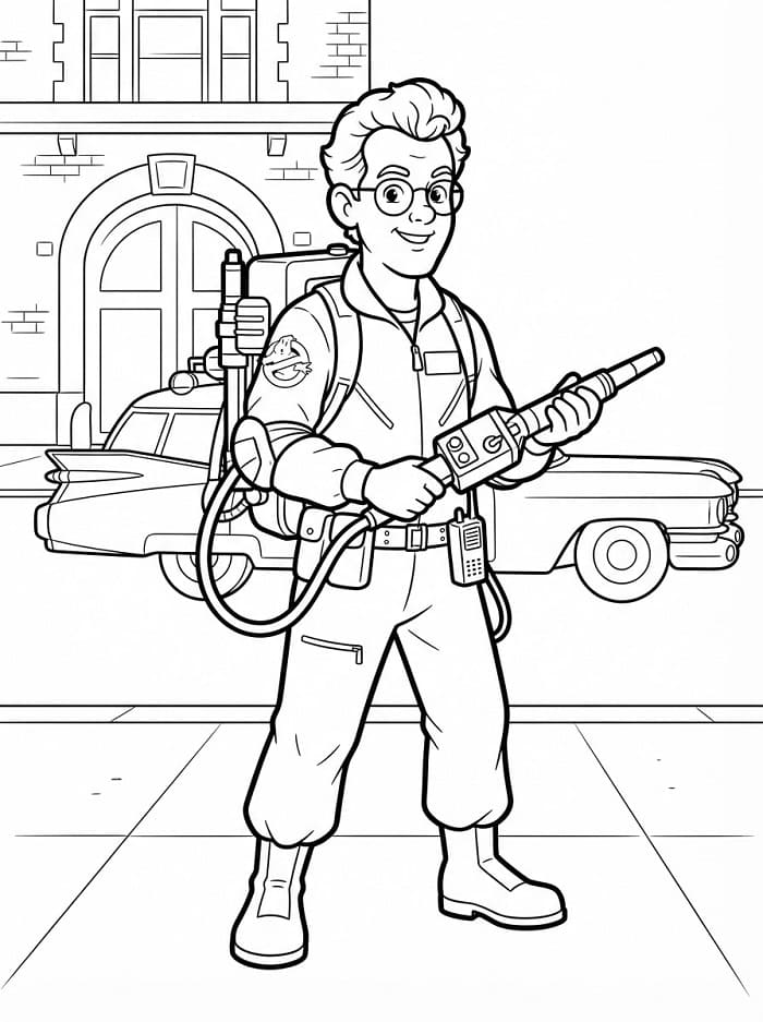Ghostbusters in Regalo da colorare