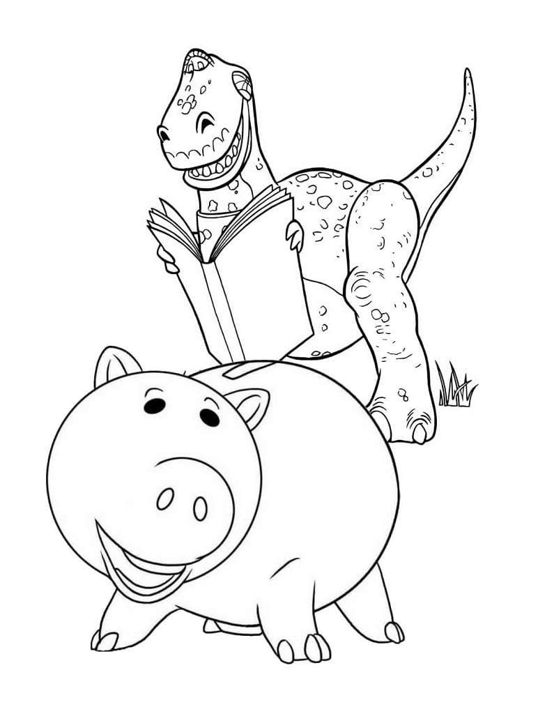 Hamm di Toy Story 5 da colorare