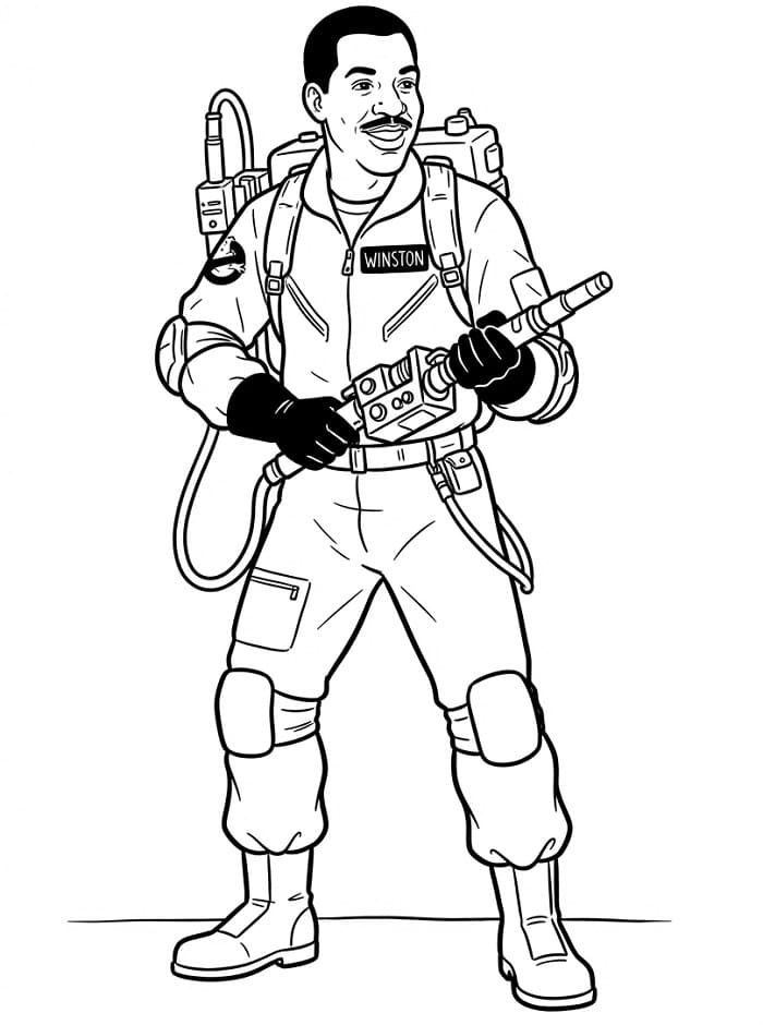 Immagine Stampabile di Ghostbusters da colorare