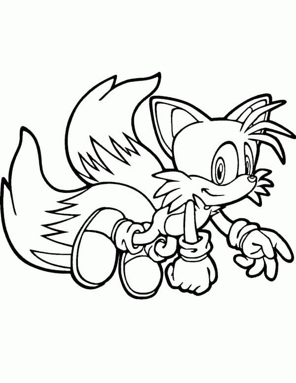 Immagine di Tails da colorare