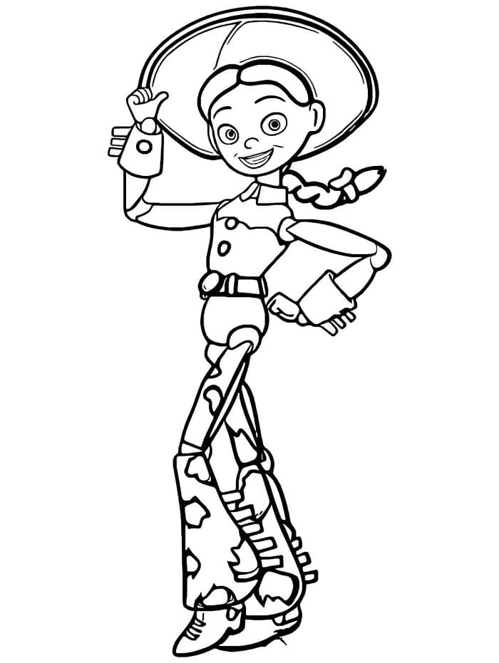 Jessie Toy Story 5 da colorare