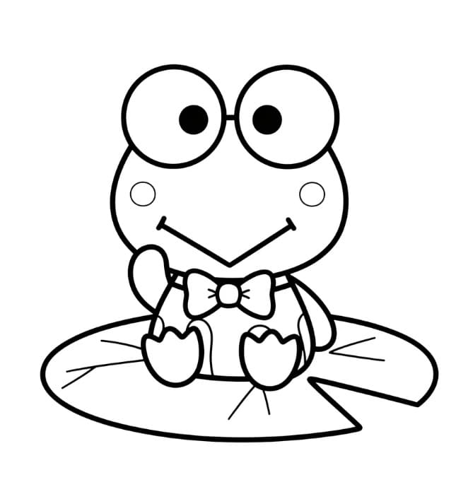 Keroppi Amichevole da colorare