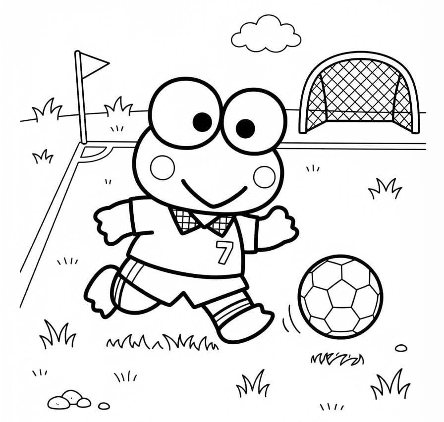 Keroppi Animato da colorare