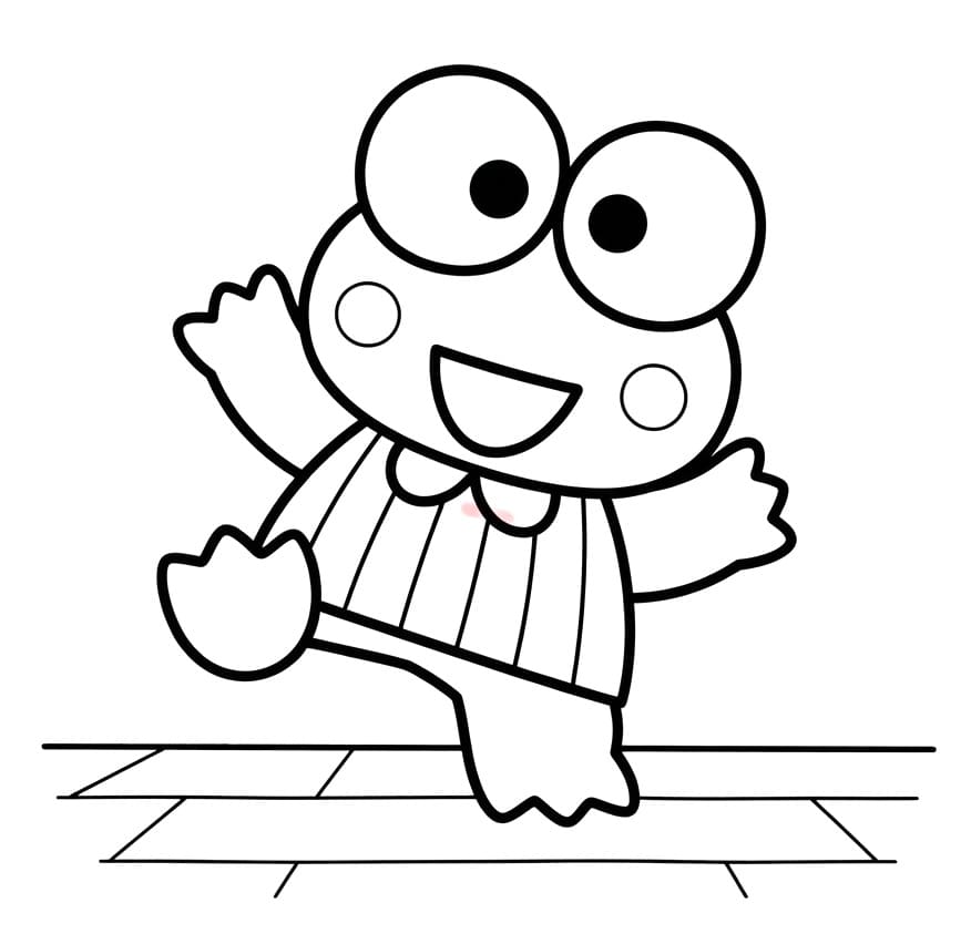 Keroppi Buffo da colorare