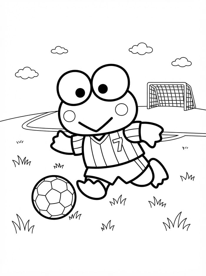 Keroppi Cartone Animato da colorare
