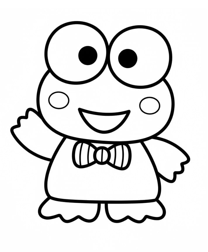Keroppi Facile da colorare