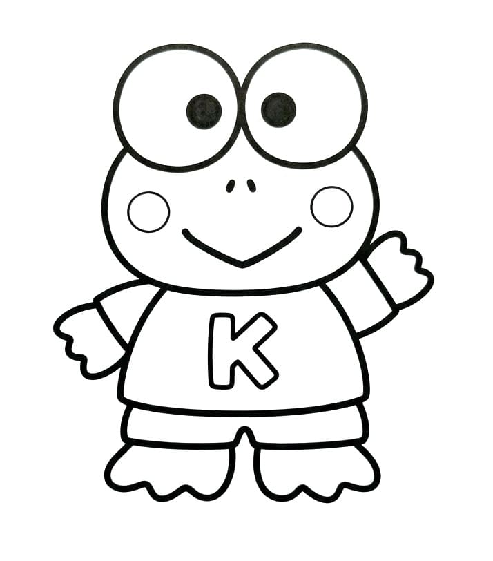 Keroppi Incredibile da colorare