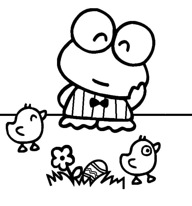 Keroppi Libero da colorare