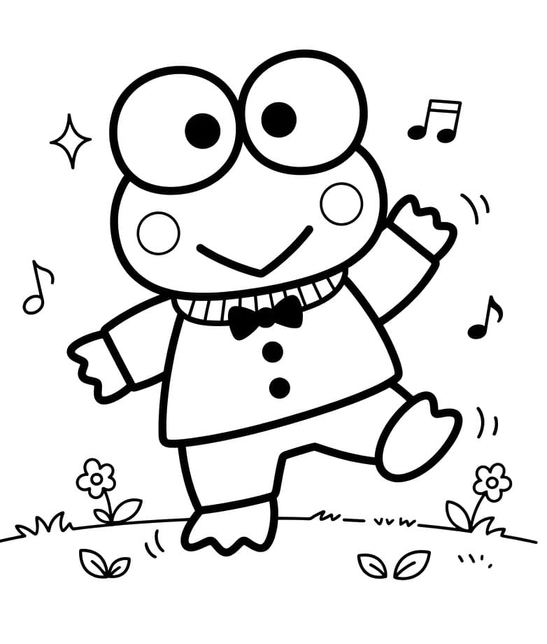Keroppi Semplice da colorare