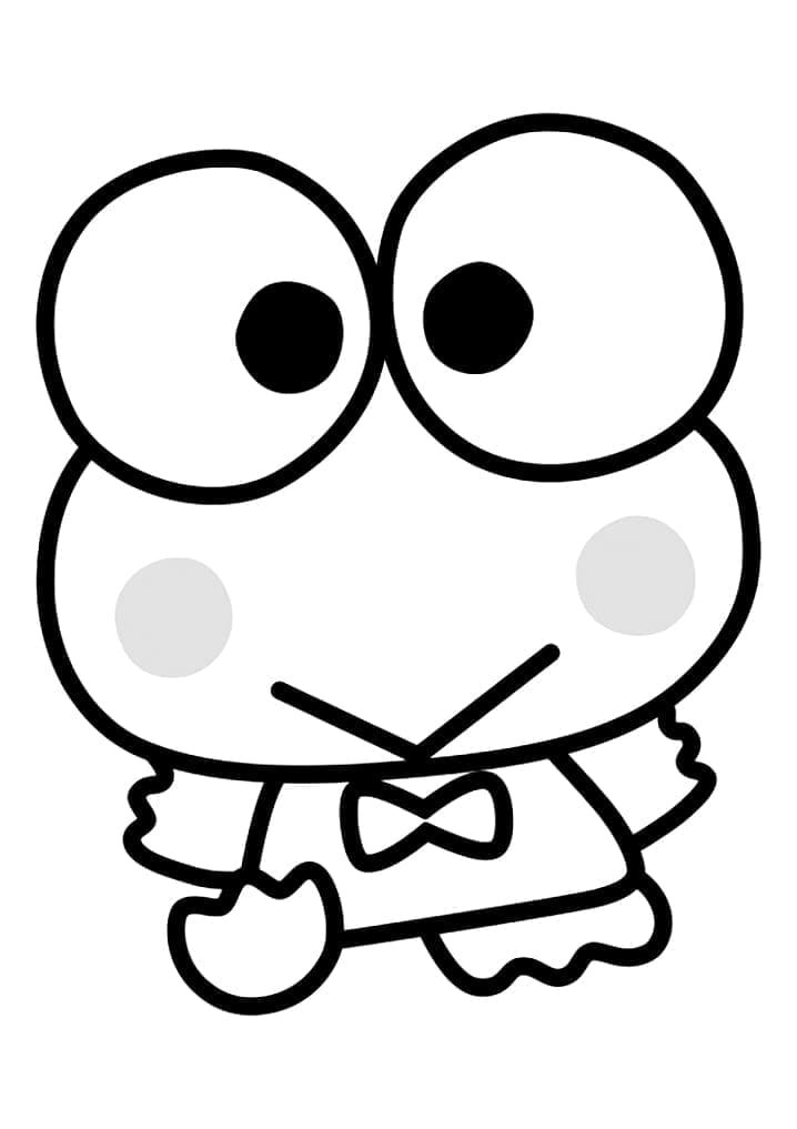 Keroppi Stampabile Gratuito da colorare