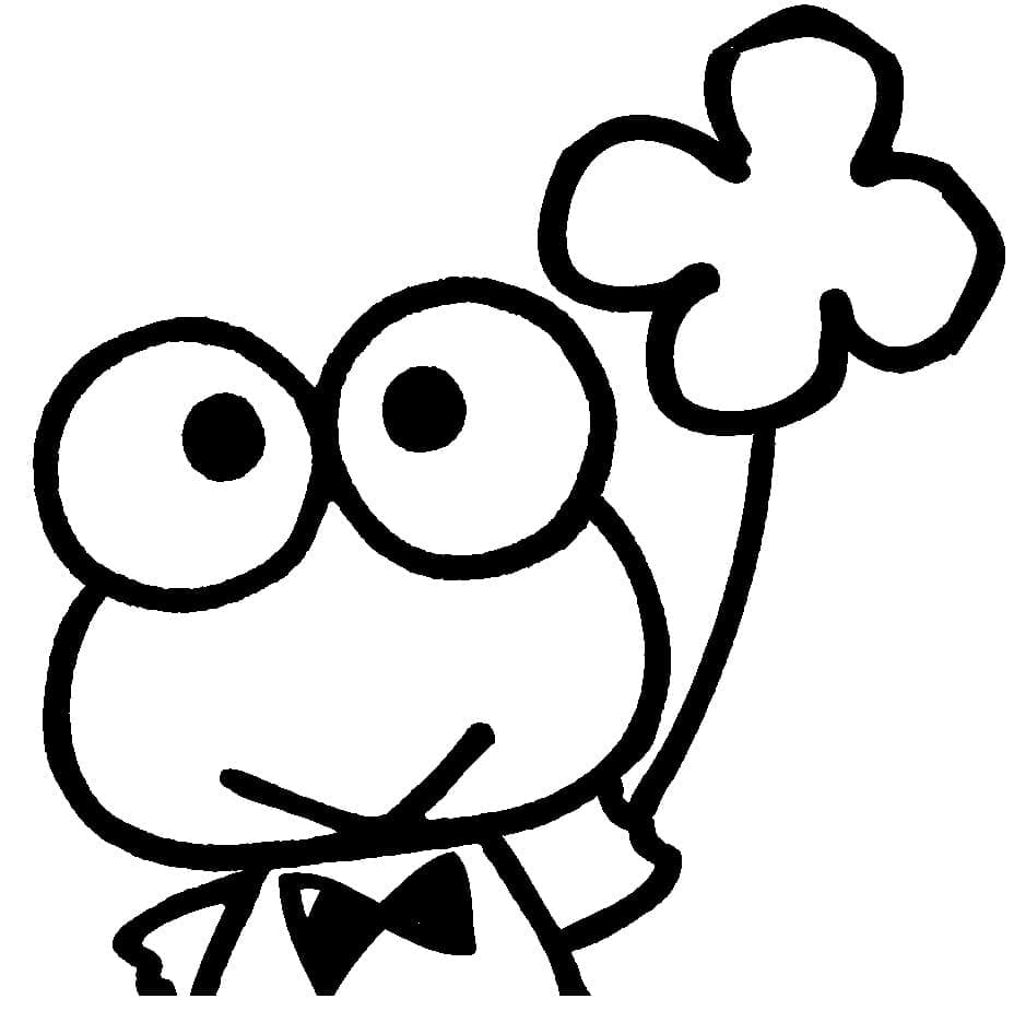 Keroppi Stampabile Libero da colorare