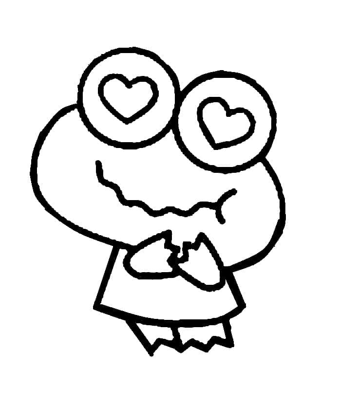 Keroppi Versione Stampabile da colorare