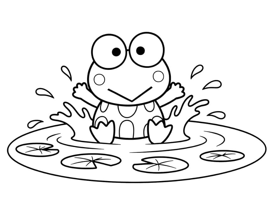 Keroppi di Sanrio da colorare