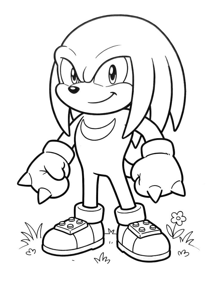 Knuckles Fantastico da colorare