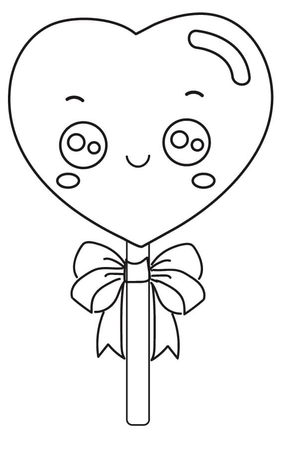 Lecca-lecca gratuito per bambini da colorare