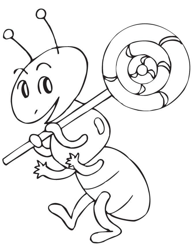 Lecca-lecca stampabile per bambini da colorare