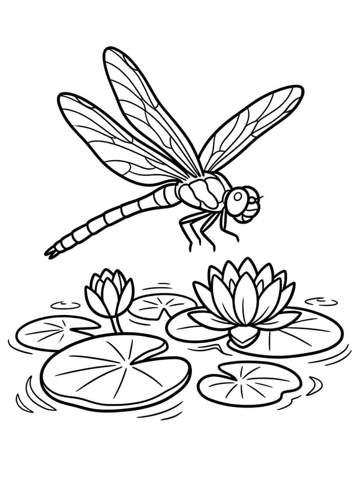 Libellula Carina da colorare