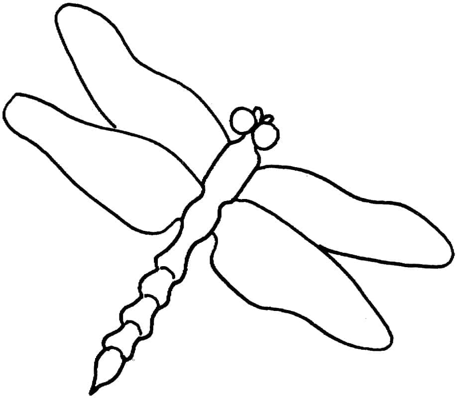Libellula Gratis per Bambini da colorare