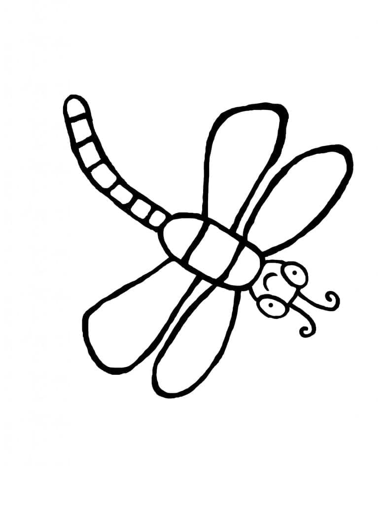 Libellula Gratuita da Stampare da colorare