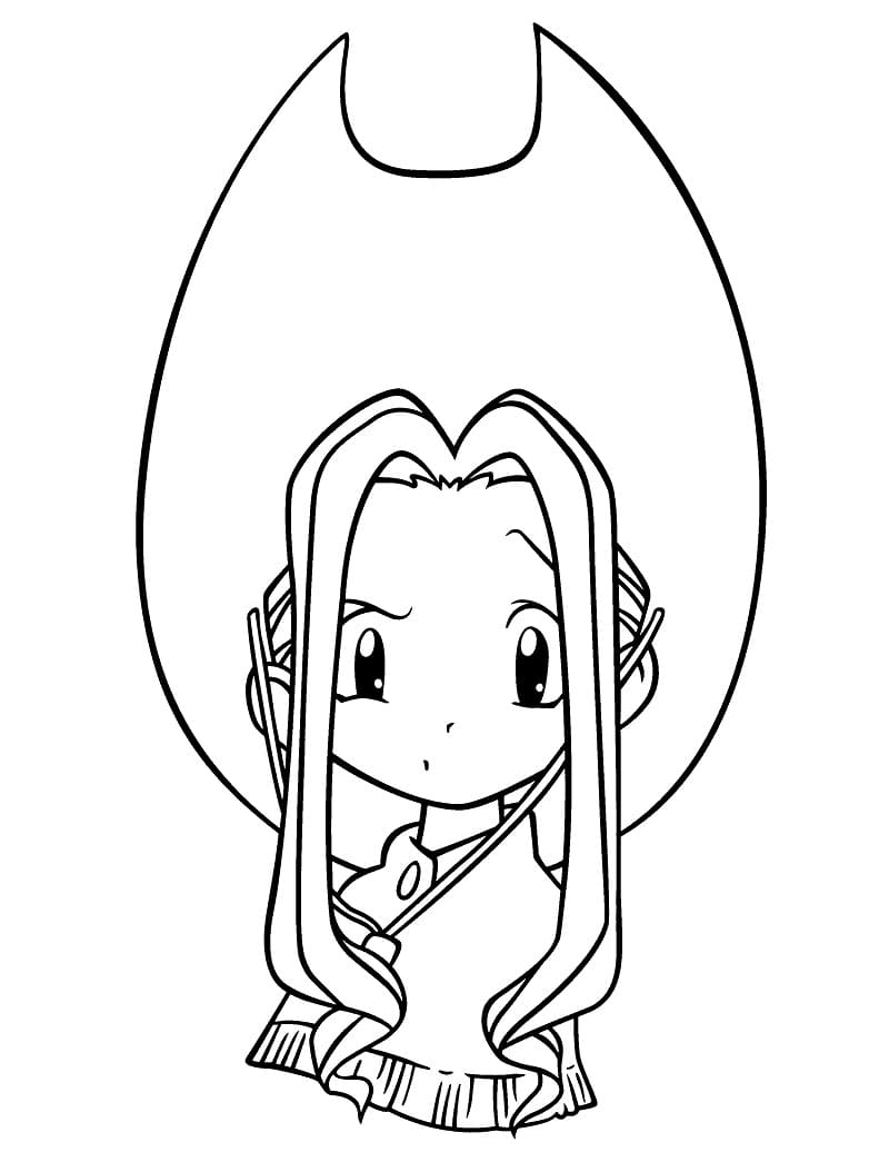 Mimi Tachikawa Digimon da colorare