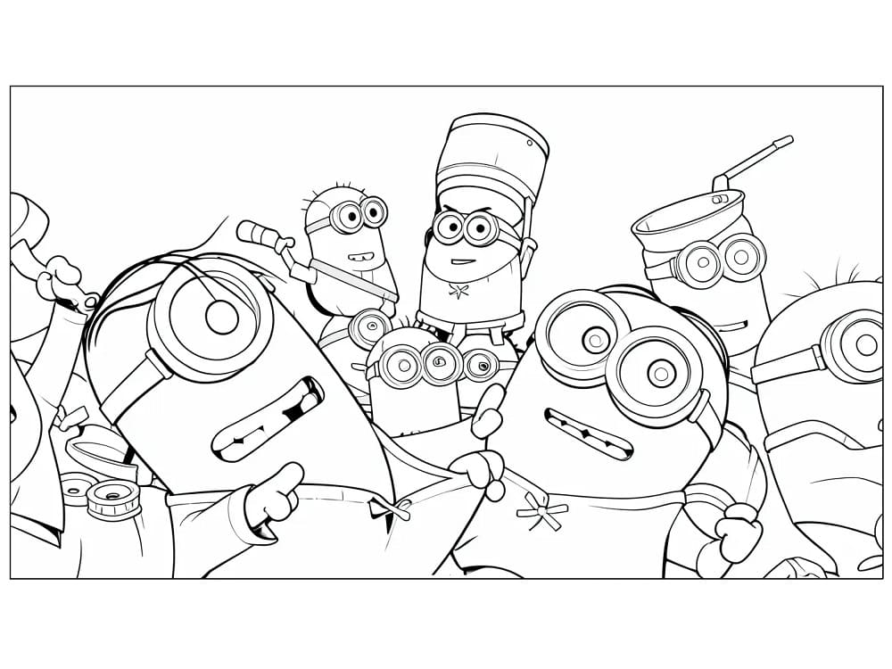 Minions e Monsters (11) da colorare