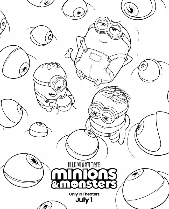 Minions e Monsters (19) da colorare