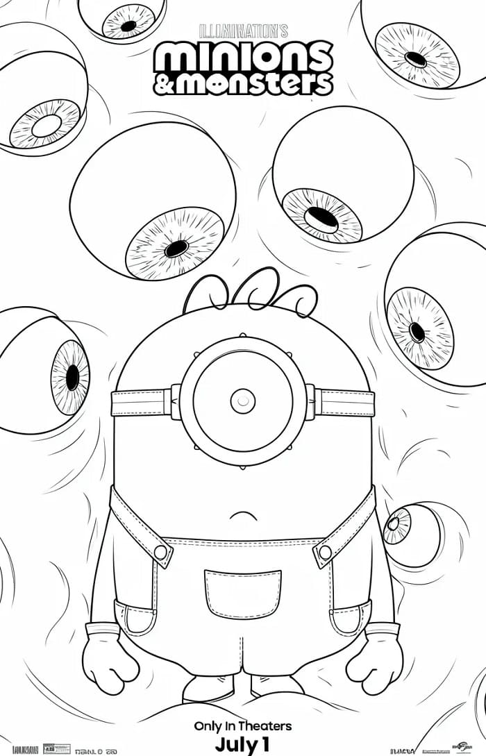 Minions e Monsters (20) da colorare
