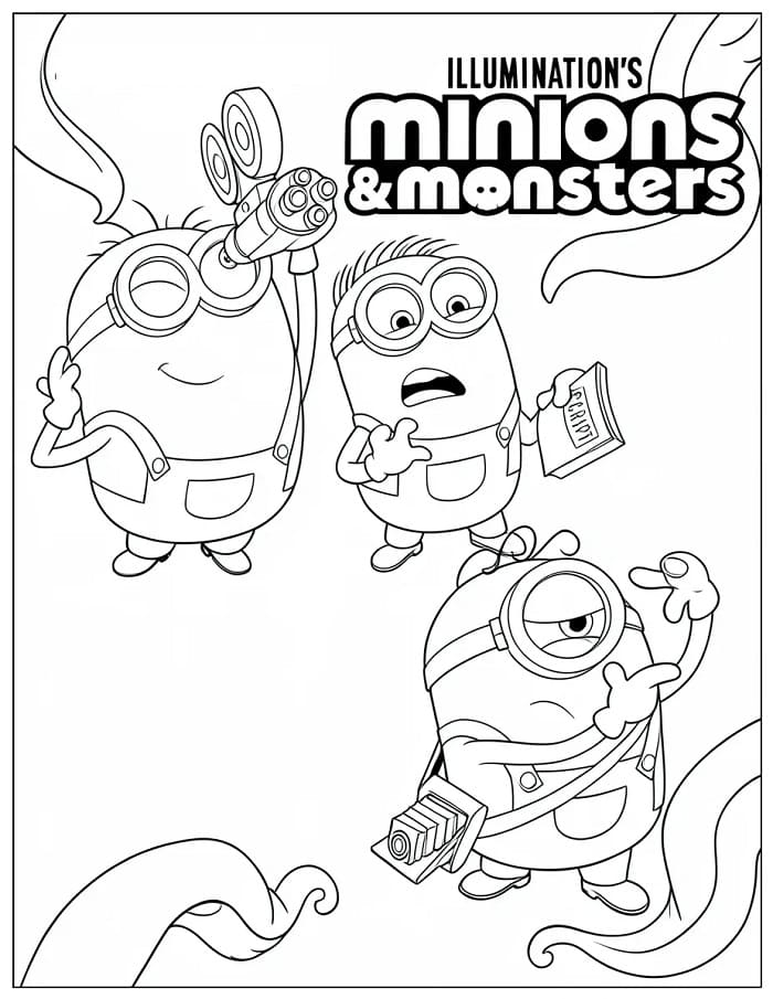 Minions e Monsters (6) da colorare