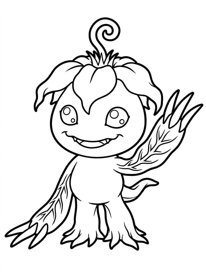 Palmon Digimon da colorare