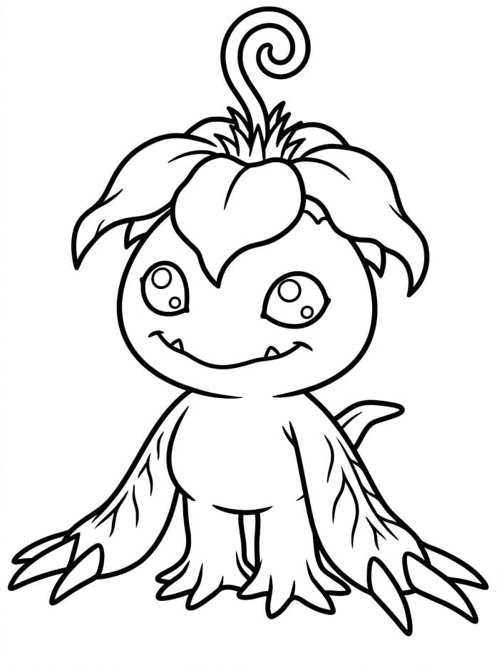 Palmon di Digimon da colorare